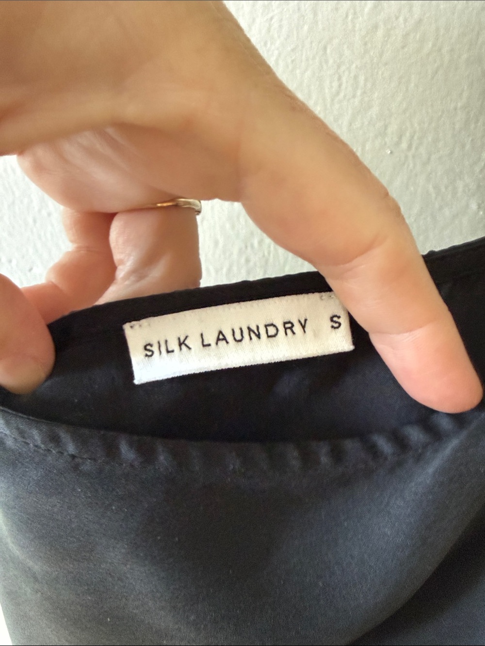 Silk Laundry Halter Dress (Black) - Picture 2 of 7